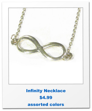 Infinity Necklace $4.99 assorted colors