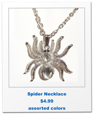 Spider Necklace $4.99 assorted colors