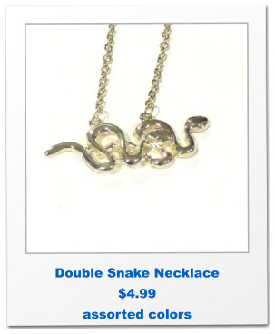 Double Snake Necklace $4.99 assorted colors