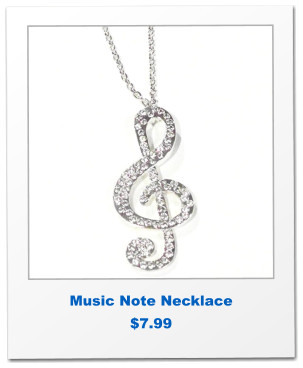 Music Note Necklace $7.99