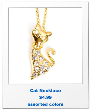 Cat Necklace $4.99 assorted colors
