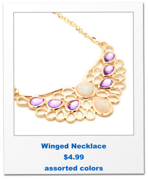 Winged Necklace $4.99 assorted colors