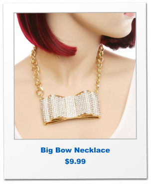 Big Bow Necklace $9.99