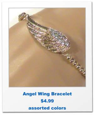 Angel Wing Bracelet $4.99 assorted colors