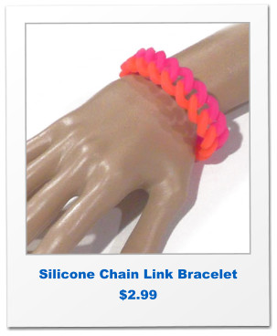 Silicone Chain Link Bracelet $2.99