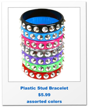 Plastic Stud Bracelet $5.99 assorted colors