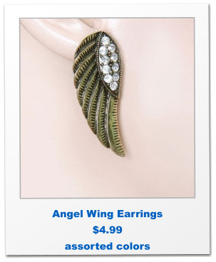 Angel Wing Earrings $4.99 assorted colors