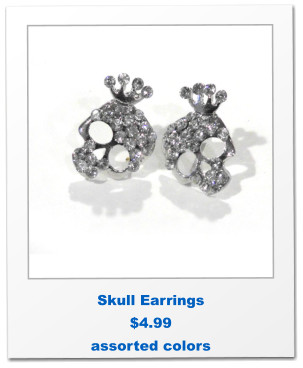 Skull Earrings $4.99 assorted colors