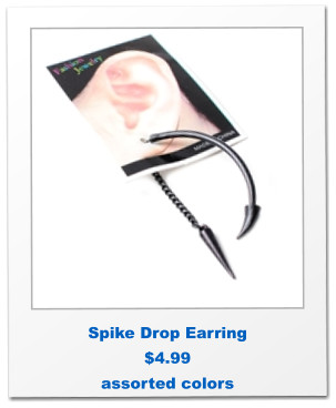 Spike Drop Earring $4.99 assorted colors