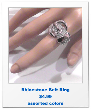 Rhinestone Belt Ring $4.99 assorted colors