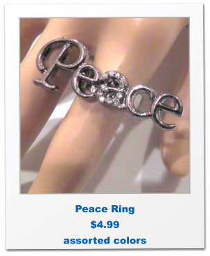 Peace Ring $4.99 assorted colors
