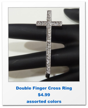 Double Finger Cross Ring $4.99 assorted colors